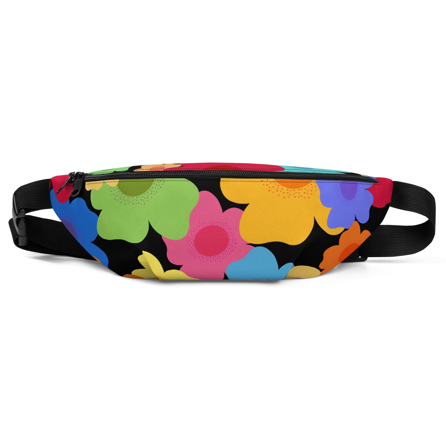 bright black sling bag