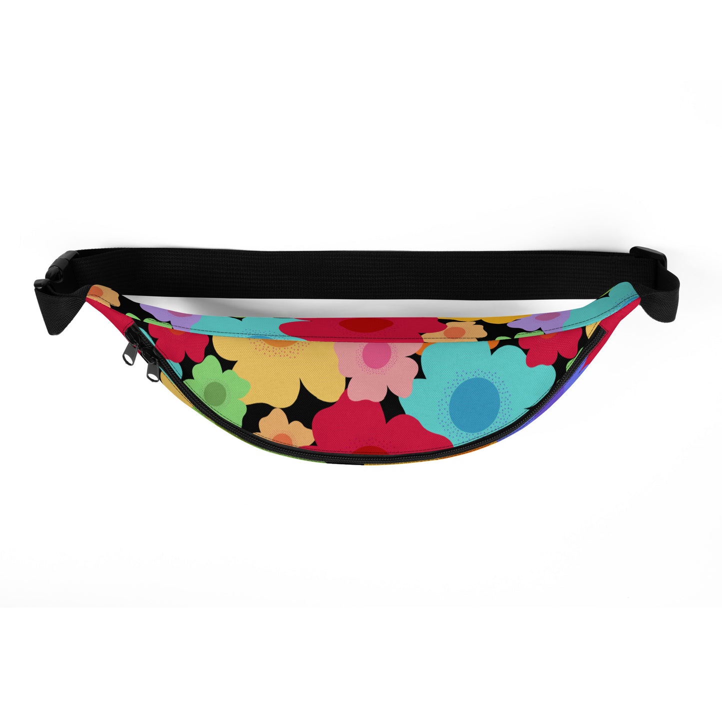 bright black sling bag