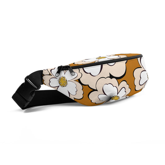 caramel floral sling bag