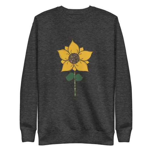 sunflower stem sweatshirt