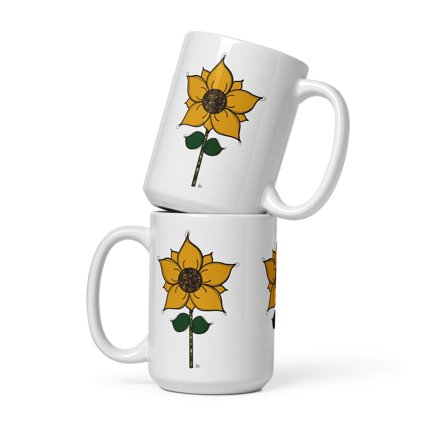 sunflower stem mug